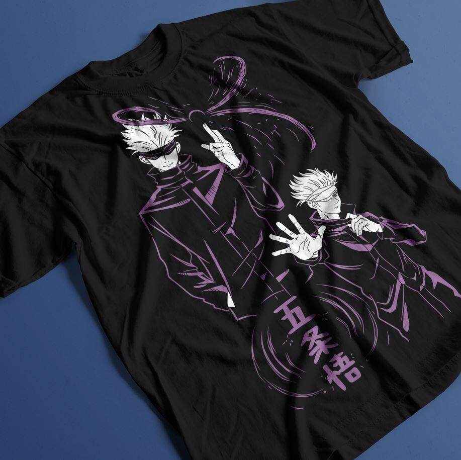 Футболка аниме Магическая битва оверсайз (S/M/L) Черний AnimeJ1063 Днепр - изображение 1