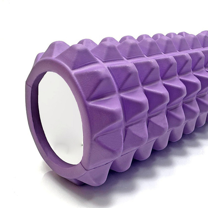Массажний ролик (ролер) PowerPlay 4406 EVA Massage Roller Фіолетовий (45x12см.) Кам'янське - фото 3