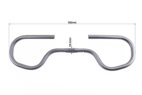 Кермо TREKKING 25,4x585мм, алюмінієве, чорне AL-069 Киев