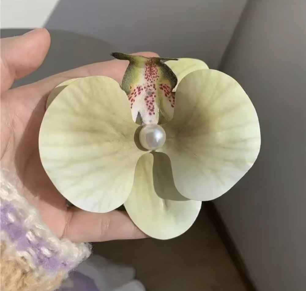 Затискач для волосся Орхідея Помаранчевий Сміла - фото 1