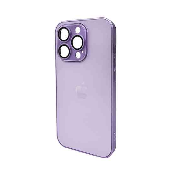 Чохол для смартфона AG Glass Matt Frame Color Logo for Apple iPhone 15 Pro Light Purple Киев