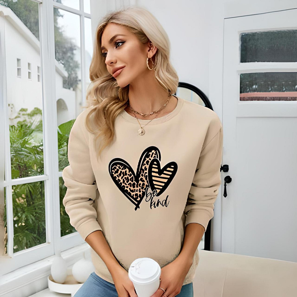 Базовий жіночий світшот "Be kind" Турція оптом | Батал Київ - фото 8