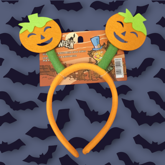 Обруч декор Гарбузики на Хелловін помаранчевий Київ