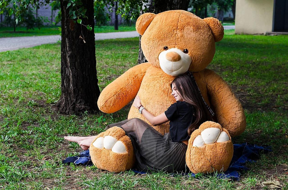 Плюшевий ведмедик М'яка іграшка Ветли 250 см Карамель Тернопіль - фото 1