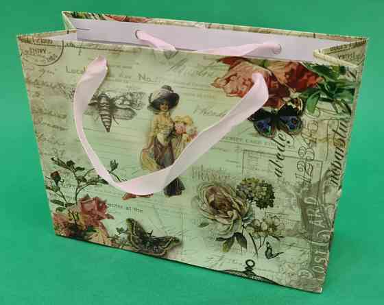 Пакет бумажный малый горизонтальный 11/18/5(арт М017) (12 шт) Харьков