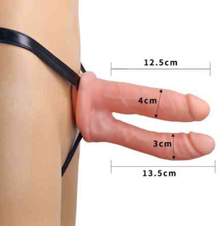 Полый страпон - Unisex Hollow Double Penetration 6