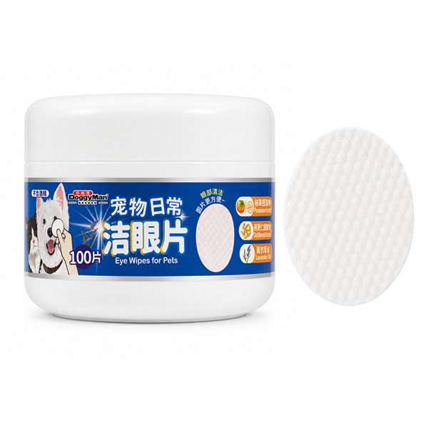 DoggyMan Eye Wipes ДОГГИМЭН САЛФЕТКИ ДЛЯ ГЛАЗ влажные для собак и котов, 100шт. Киев - изображение 1