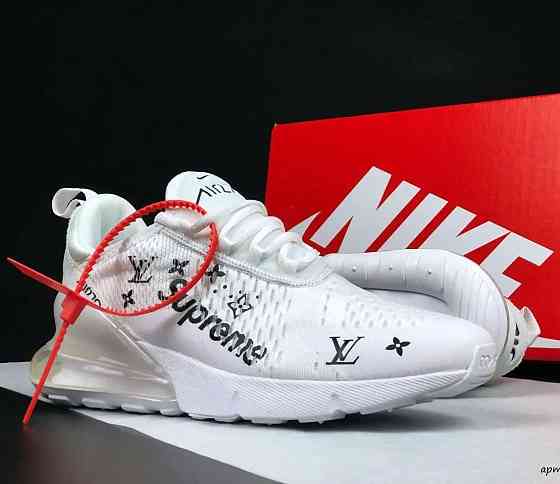 Кроссовки Nike 270 Мужские Белые Найк с Амортизацией Тканевые (размеры: 40,41,42,43,44,45) - 011 Днепр