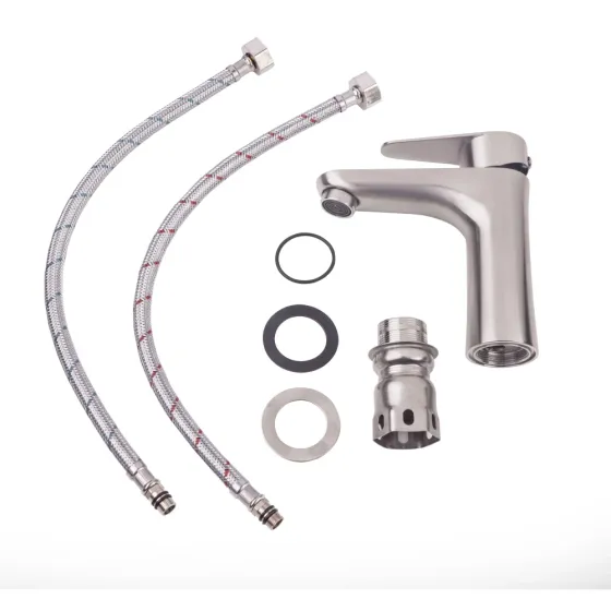 Смеситель для умывальника WEZER INX1B-04, сатин Киев