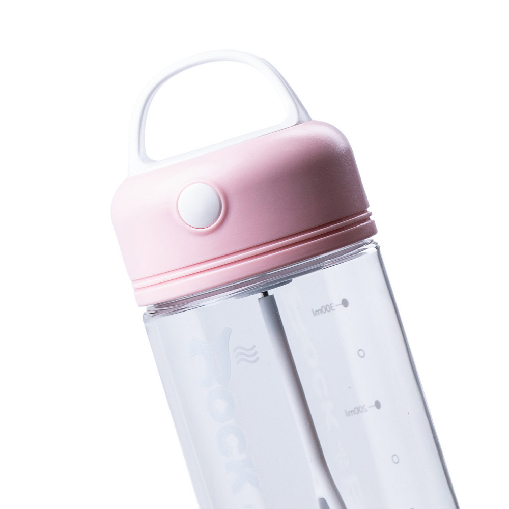 Шейкер для воды 380 мл с ручкой, розовый Киев - изображение 4