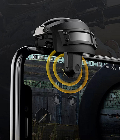 Ігровий контролер (джойстик, геймпад, тригер) Baseus Level 3 Helmet PUBG Gadget GA03 (Camouflage Сірий) Николаев - изображение 6