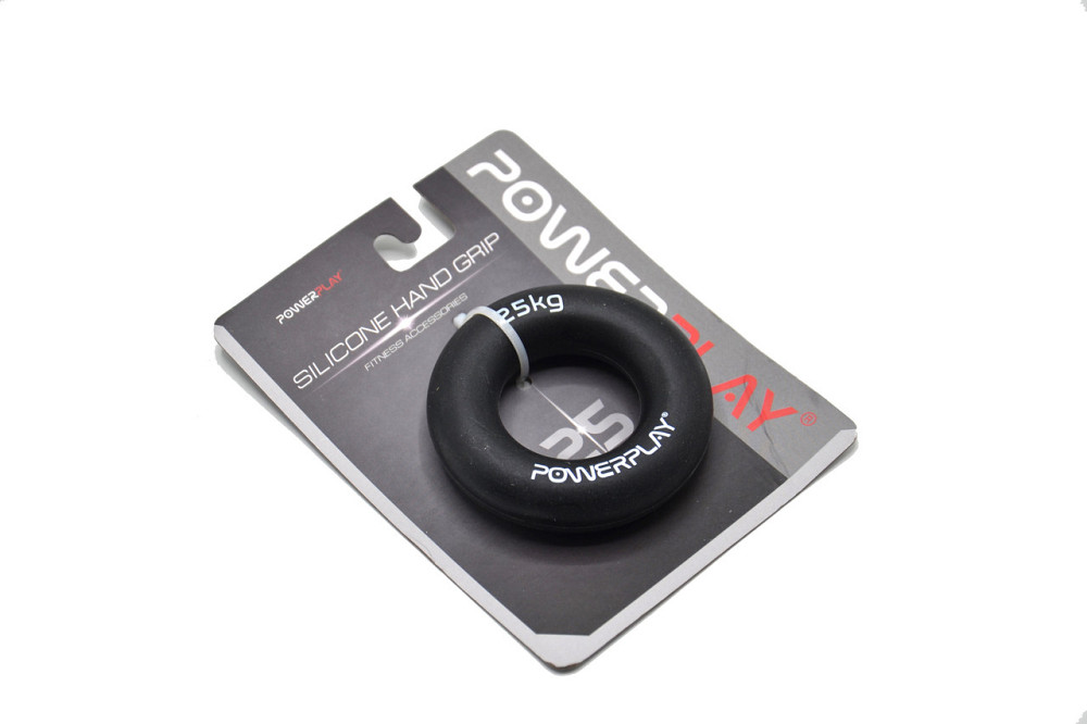 Еспандер кистьовий силіконовий PowerPlay PP-4324 Hand Grip Ring Hard 25 кг. Чорний Кам'янське - фото 10
