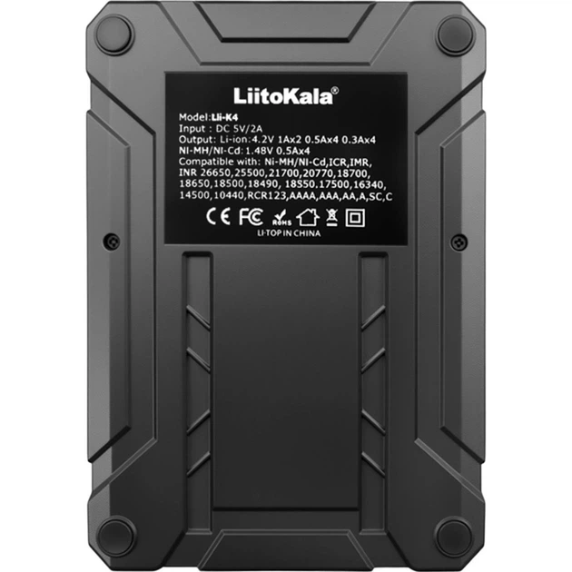 Зарядное устройство LiitoKala Lii-K4 + Рowerbank + LCD + Type-C для аккумуляторов (Li-ion IMR LiFe NiMH/CD) на 4 канала Киев - изображение 4