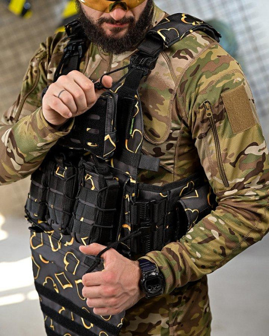 Плитоноска 4 быстрых сброса с напашником NETFLIX FIX ПП4638 Одесса - изображение 6