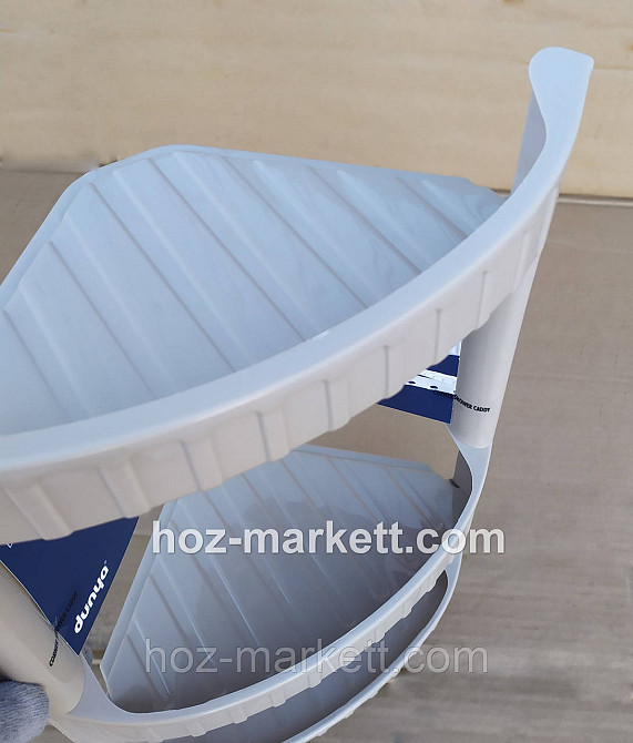 Полиця у ванну кутова пластикова біла 28 х 17.5 х 45 см Харків - фото 3