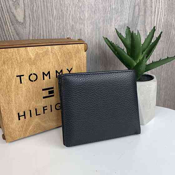 Чоловічий гаманець портмоне люкс в стилі Tommy Hilfiger, чоловічий портмоне на магніті Томмі чорний ( 24764 ) Харьков