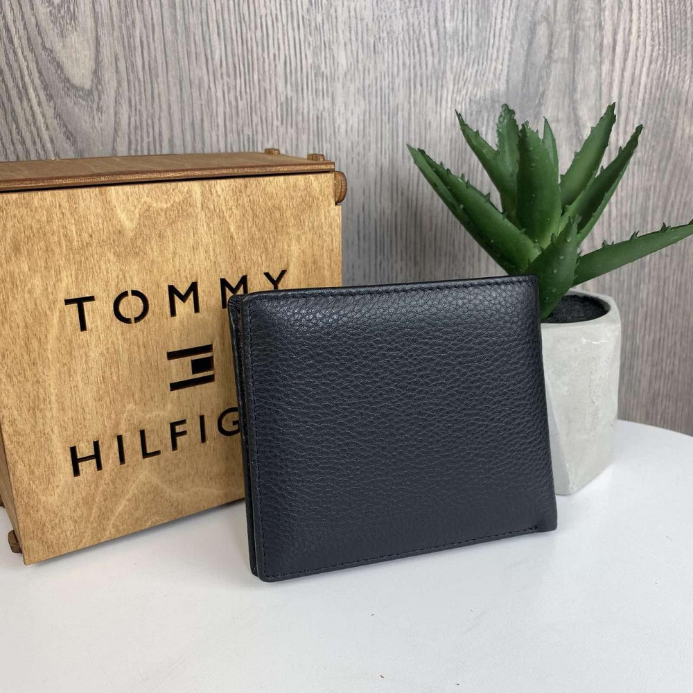 Чоловічий гаманець портмоне люкс в стилі Tommy Hilfiger, чоловічий портмоне на магніті Томмі чорний ( 24764 ) Харьков - изображение 3