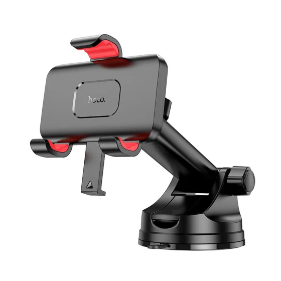 Автомобильный держатель для телефона HOCO H22 Dragon automatic clamping car holder(center console) Red Black Одесса