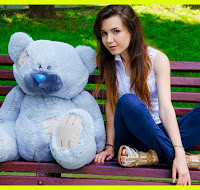 Плюшевий ведмедик М'яка іграшка Потап 90 см Сірий Тернопіль - фото 2