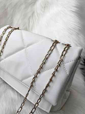 Сумка женская вечерняя нарядная бежевая дамская сумочка на цепочке сумки женские Белый Киев