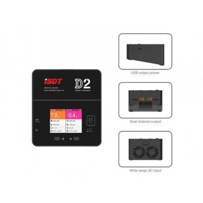 Зарядное устройство для дрона iSDT D2 MK2 Battery Charger (D2MK2) Винница - изображение 2