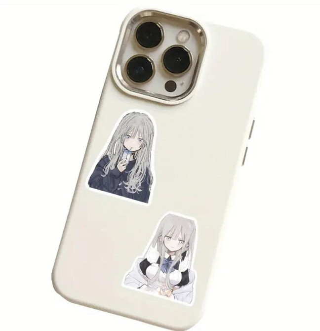 Наклейки Стикеры Аниме. Водонепроницаемые эстетические аниме наклейки. Комплект 48 штук. Киев - изображение 4