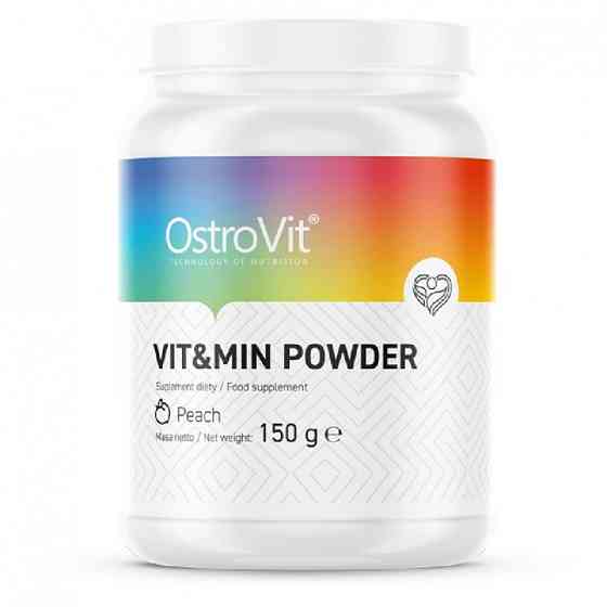 Комплекс витаминов и минералов Ostrovit Vit&Min Powder 150 g (Peach) Луцк