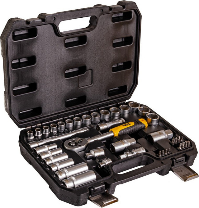 Набір ключів і насадок торцевих MASTERTOOL CRV 3/8" 39 шт 78-3039 Рівне - фото 2