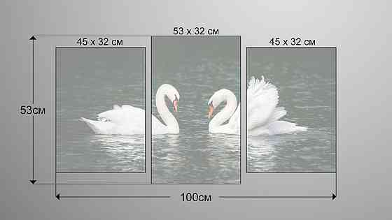 Модульная картина Лебеди Art-182_3 Киев