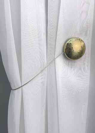 Магниты для штор и гардин Круг набор 2 шт Золотистый (81-141) Киев