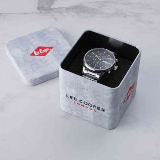 Мужские водостойкие наручные часы Lee Cooper Plane (Серебристый) Киев