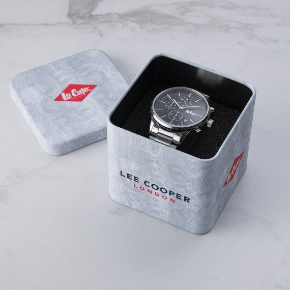 Мужские водостойкие наручные часы Lee Cooper Plane (Серебристый) Киев - изображение 5