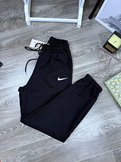 Жіночі теплі спортивні штани - джогери з високою посадкою турецька двонитка пєнʼє Одеса - фото 5