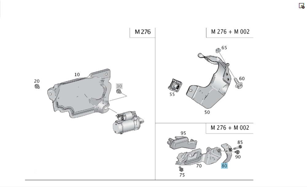 Mercedes-Benz  A2761507475 Екран опори двигуна R-class long V251 GL/GLS X166 ML/GLE W166 GLE Coupe C292 S-class long V222 S-class short W222 Одесса - изображение 2