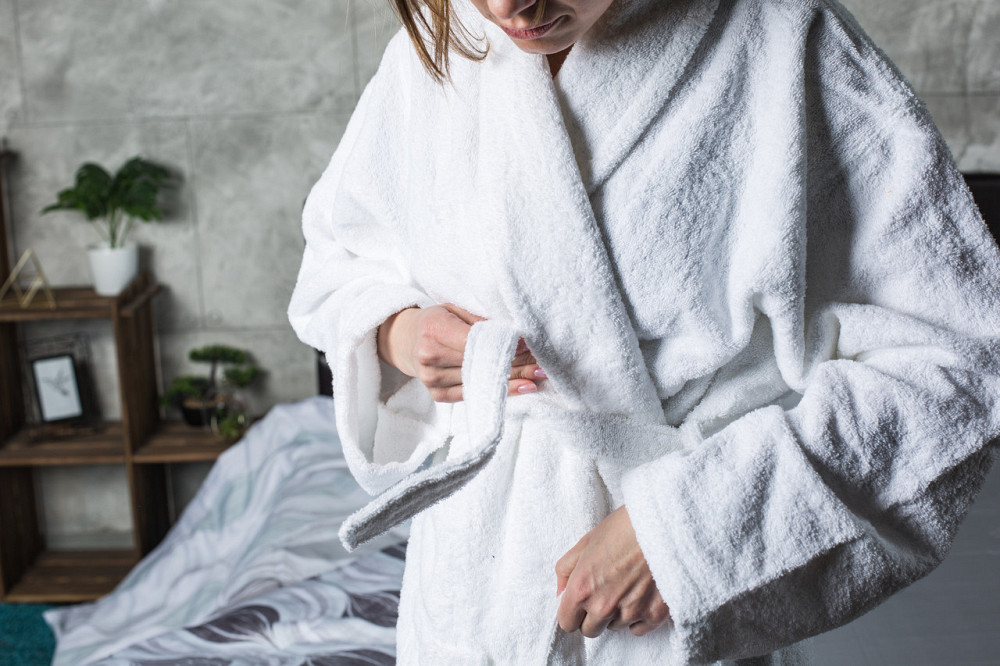 Халат готельний Ecotton XXL махровий білий з поясом універсальний White Коломия - фото 1