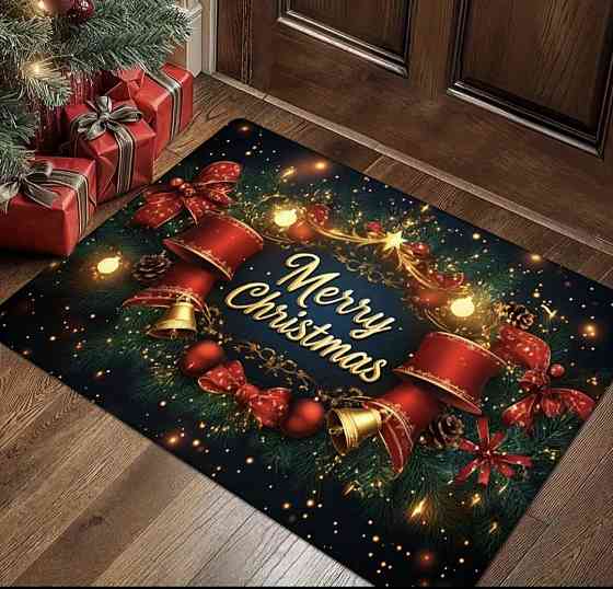 Килимок різдвяний з принтом 40х60 см Сміла