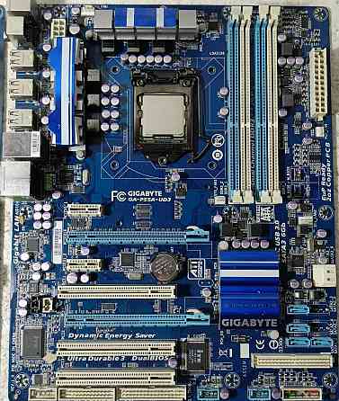 КОМПЛЕКТ Материнка GIGABYTE GA-P55A-UD3 + проц i7-870 i5 760 LGA1156 Харків