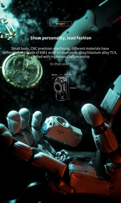 Ліхтарик Wuben X-0 EDC 1100 лм Type-C 125 м з магнітною кнопкою Вінниця - фото 8