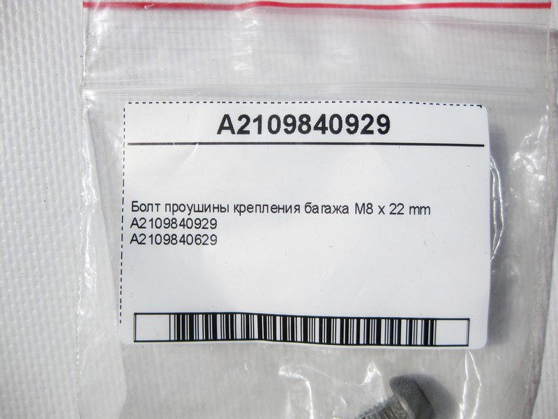 Mercedes-Benz  A2109840929 Болт з головкою торкс T40 вуха кріплення багажу M8 x 22 mm Одесса - изображение 6