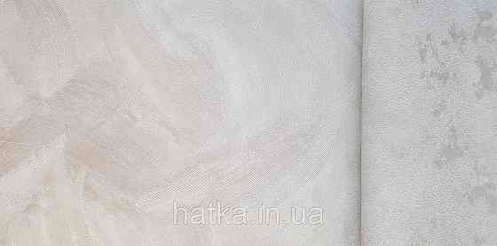 Шпалери вінілові на флізеліні Grandeco Ameli абстракція мазки смужки структурні темно-бежеві Київ