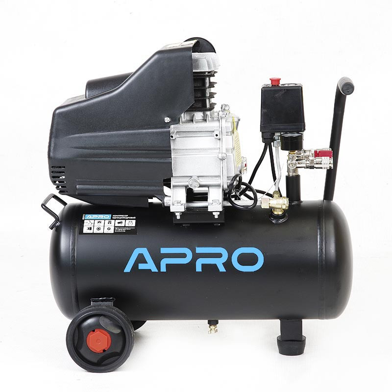 Компрессор одноцилиндровый APRO 1,5кВт 205л/мин 8бар 24л (2 крана) Коломыя - изображение 1