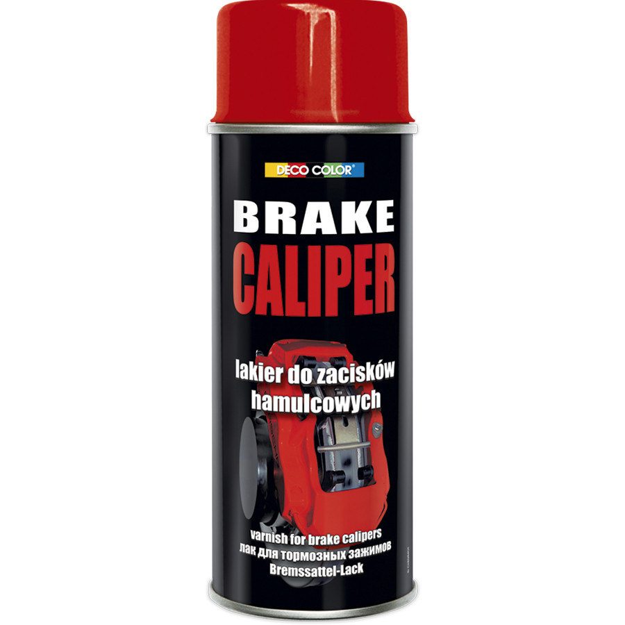 Фарба для гальмівних супортів аерозольна "Brake Caliper" DecoColor червоний 400мл Київ - фото 1