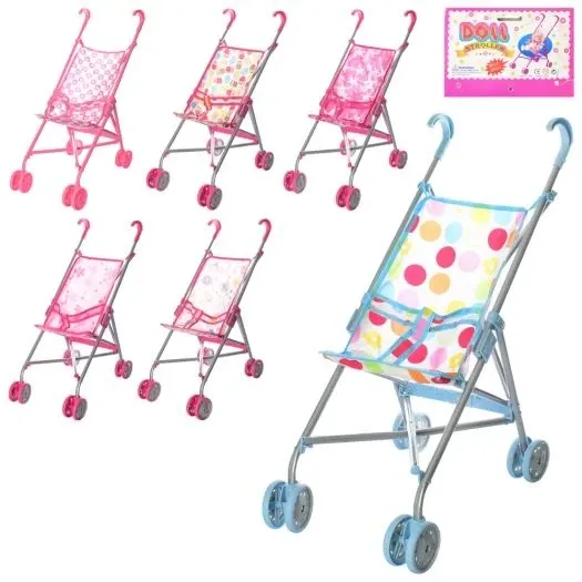 Візок 9302 W для ляльки, мет., подвійні колеса, оберт., 5 видів, 55-49-26 см., шт Киев - изображение 1