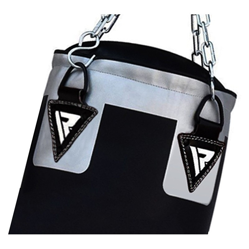 Спортивна груша для боксу RDX Leather Black 1,2 м 40-50 кг професійний боксерський мішок Київ - фото 3