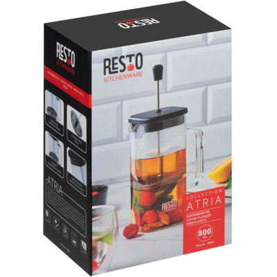 Френч-пресс Resto Atria квадратний 800 мл (90504) Винница - изображение 5