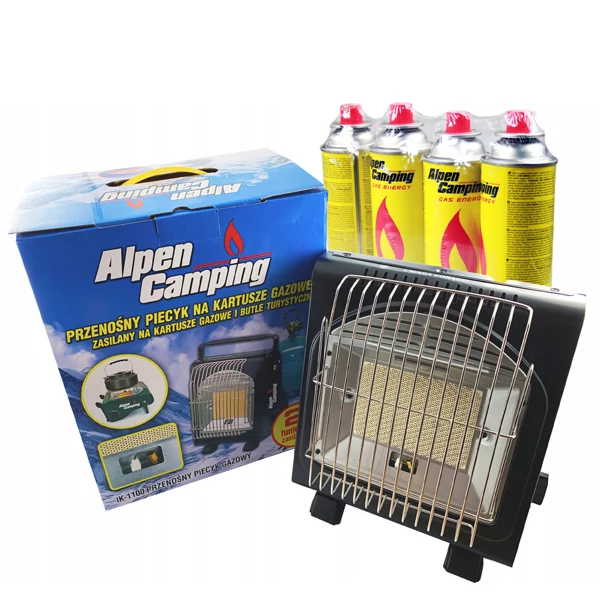 Газовий обігрівач + плита Alpen Camping IK-1100 під балон 2 в 1 Вінниця - фото 11