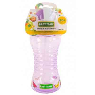 Поїльник-непроливайка Baby Team 300 мл (5005_фіолетовий) Вінниця