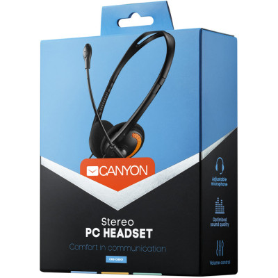 Наушники Canyon HS-01 Black-Orange (CNS-CHS01BO) Винница - изображение 3