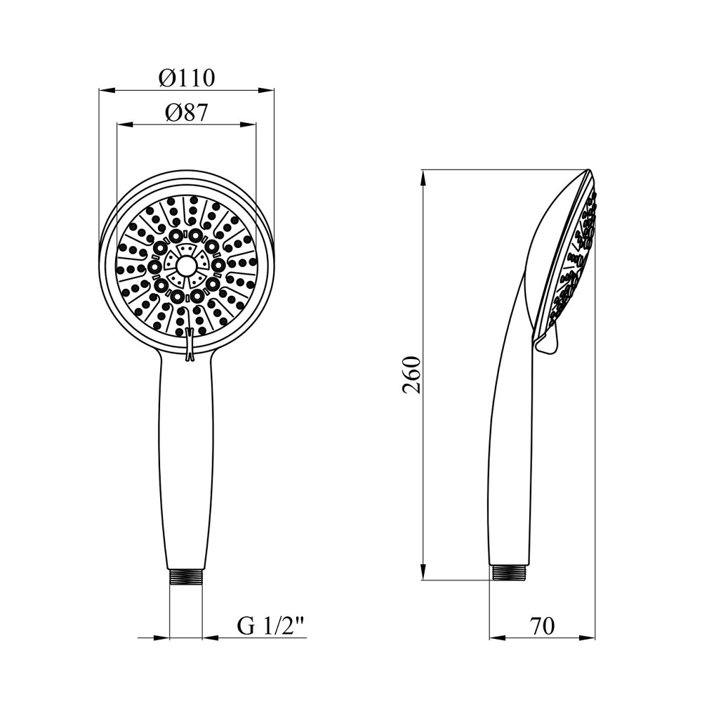 Лейка для ручного душа Kroner KRM - C722 Киев - изображение 2