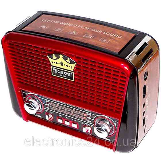 Радіоприймач GOLON-RX 455/ 3227 SOLAR USB+SD (24 шт) Київ
